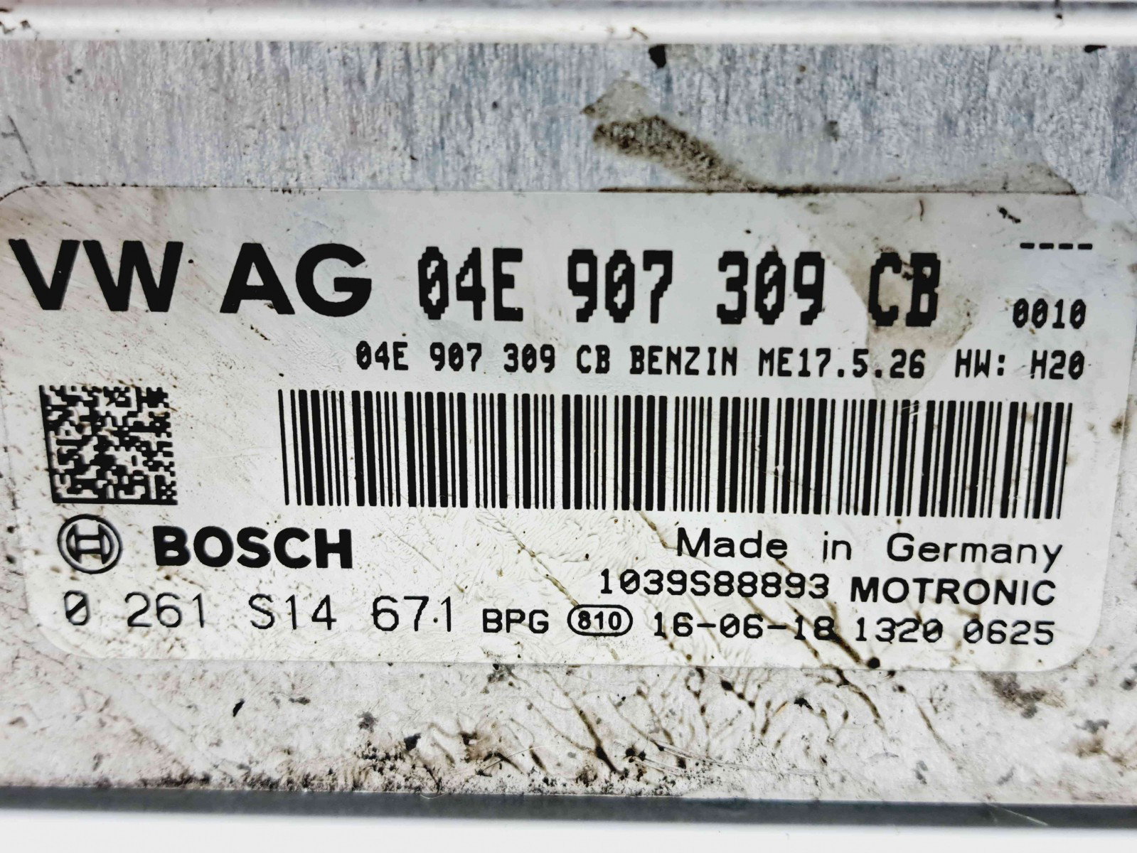 Calculator motor ECU Skoda Fabia 3 (NJ3) [Fabr 2014-2022] 04E907309CB 1.0 Benz CHYA 44KW / 60CP 1.0 Benz CHYA 44KW / 60CP - imagine 2