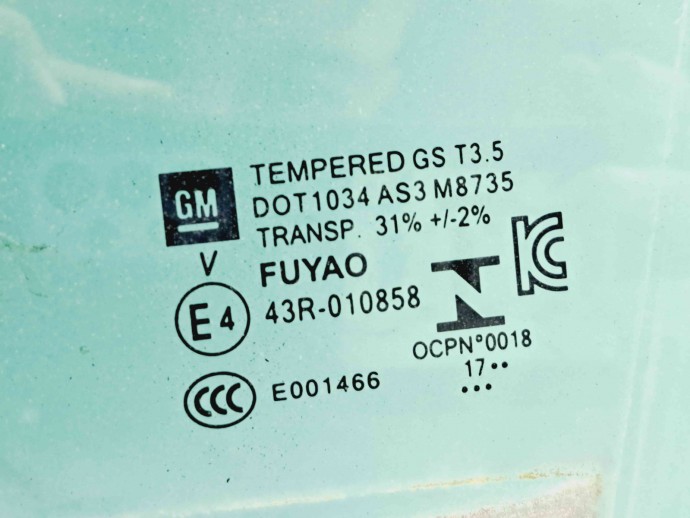 Geam usa stanga spate Opel Astra K Hatchback [Fabr 2015-2022] OEM