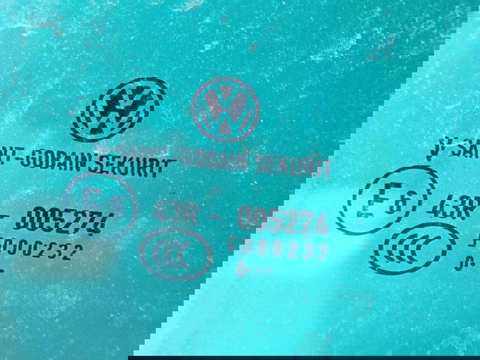 Geam usa dreapta spate Volkswagen Passat CC (357) [Fabr 2008-2012] OEM