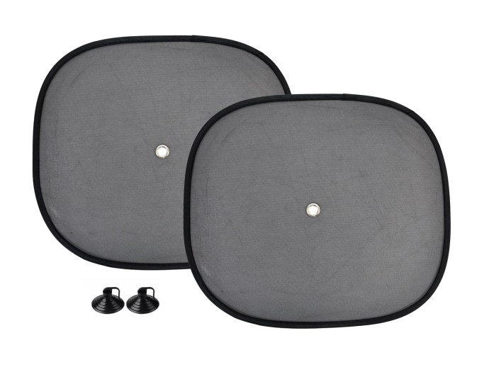 Parasolar auto negru, nailon, 2buc