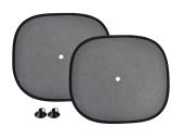 Parasolar auto negru, nailon, 2buc