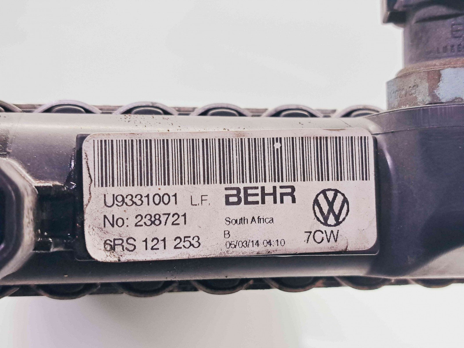 Radiator apa Volkswagen Polo (6R) [Fabr 2009-2016] 6RS121253 1.2 Benz CGPB 44KW / 60CP 1.2 Benz CGPB 44KW / 60CP - imagine 5