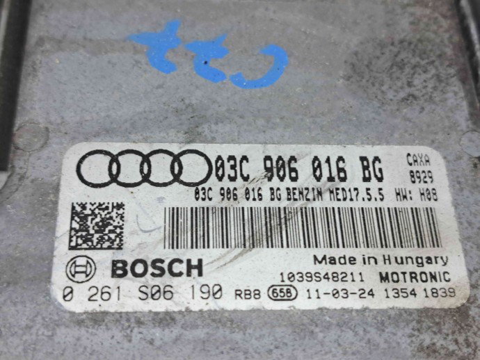 Calculator motor ECU Audi A1 (8X1) [Fabr 2010-2018] 03C906016BG 1.4 TSI CAXA 90KW / 120CP  