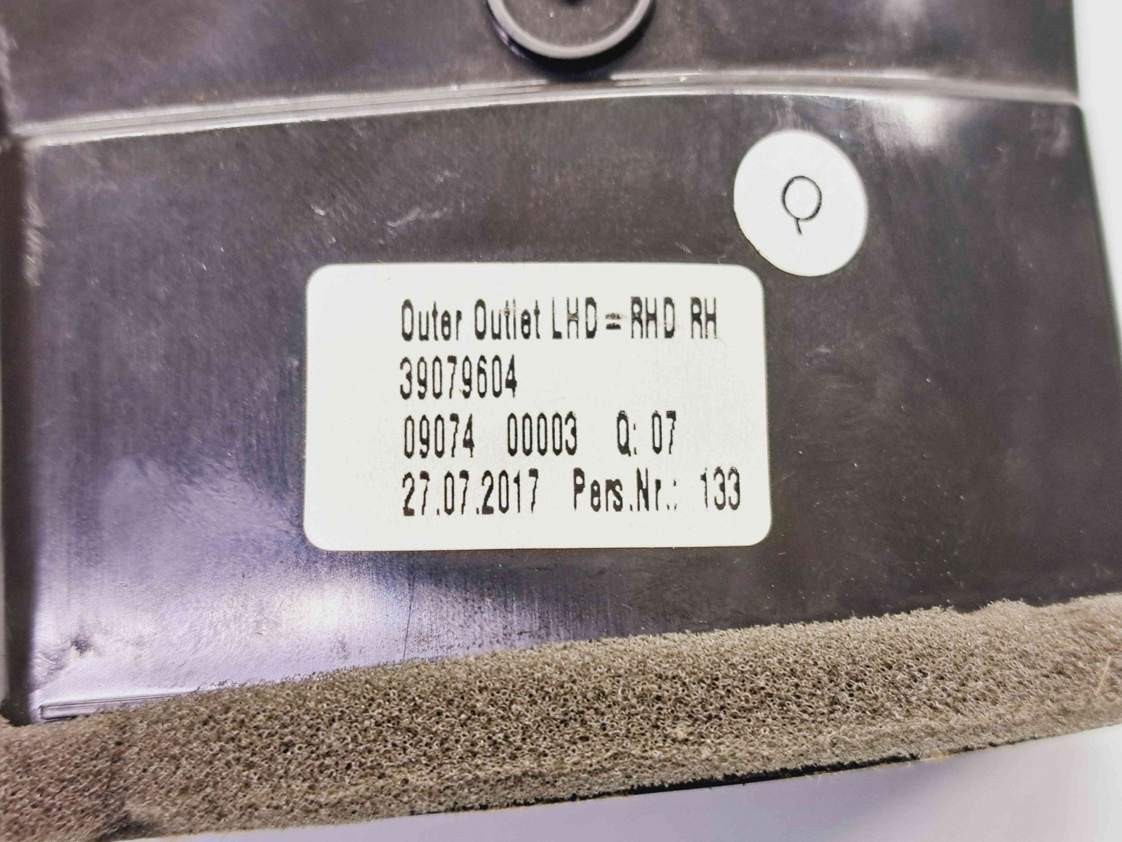 Grila aerisire dreapta Opel Astra K Hatchback [Fabr 2015-2022] 39079604 - imagine 5