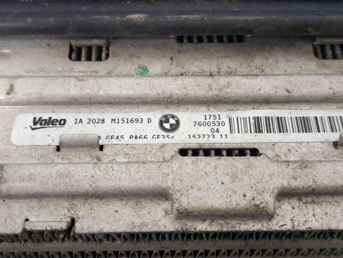 Radiator intercooler Bmw 1(F20, F21) [Fabr 2011-2017] 7600530 1.5 LCI B37  