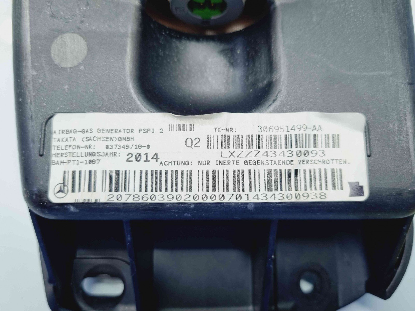 Airbag pasager Mercedes Clasa E Coupe (C207) [Fabr 2009-2016] A2078603902 - imagine 6