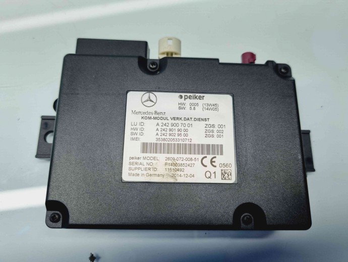  Modul multimedia Mercedes Clasa E Coupe (C207) [Fabr 2009-2016] A2429007001