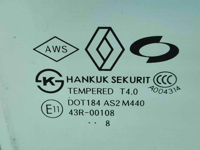 Geam usa dreapta spate Renault Koleos 1 SUV [Fabr 2008-2015] OEM