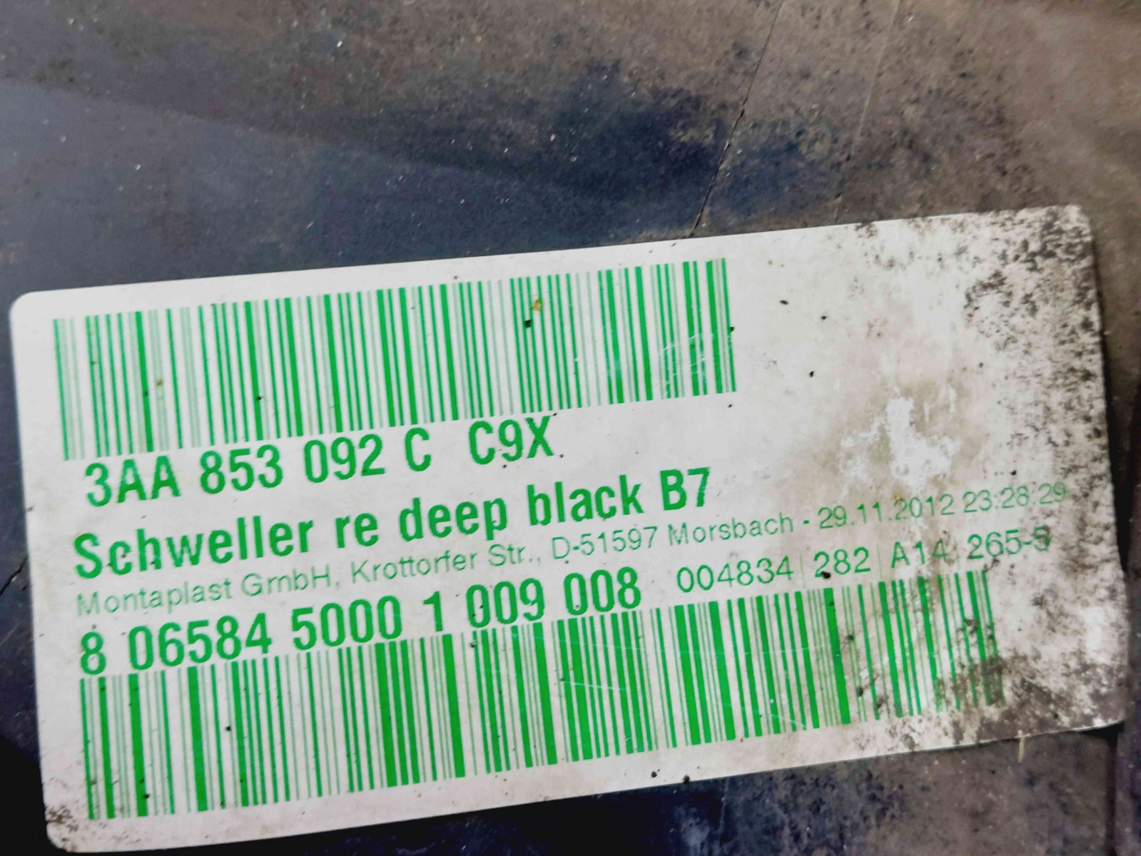 Prag lateral dreapta Volkswagen Passat B7 (362) [Fabr 2010-2014] 3AA853092C - imagine 5