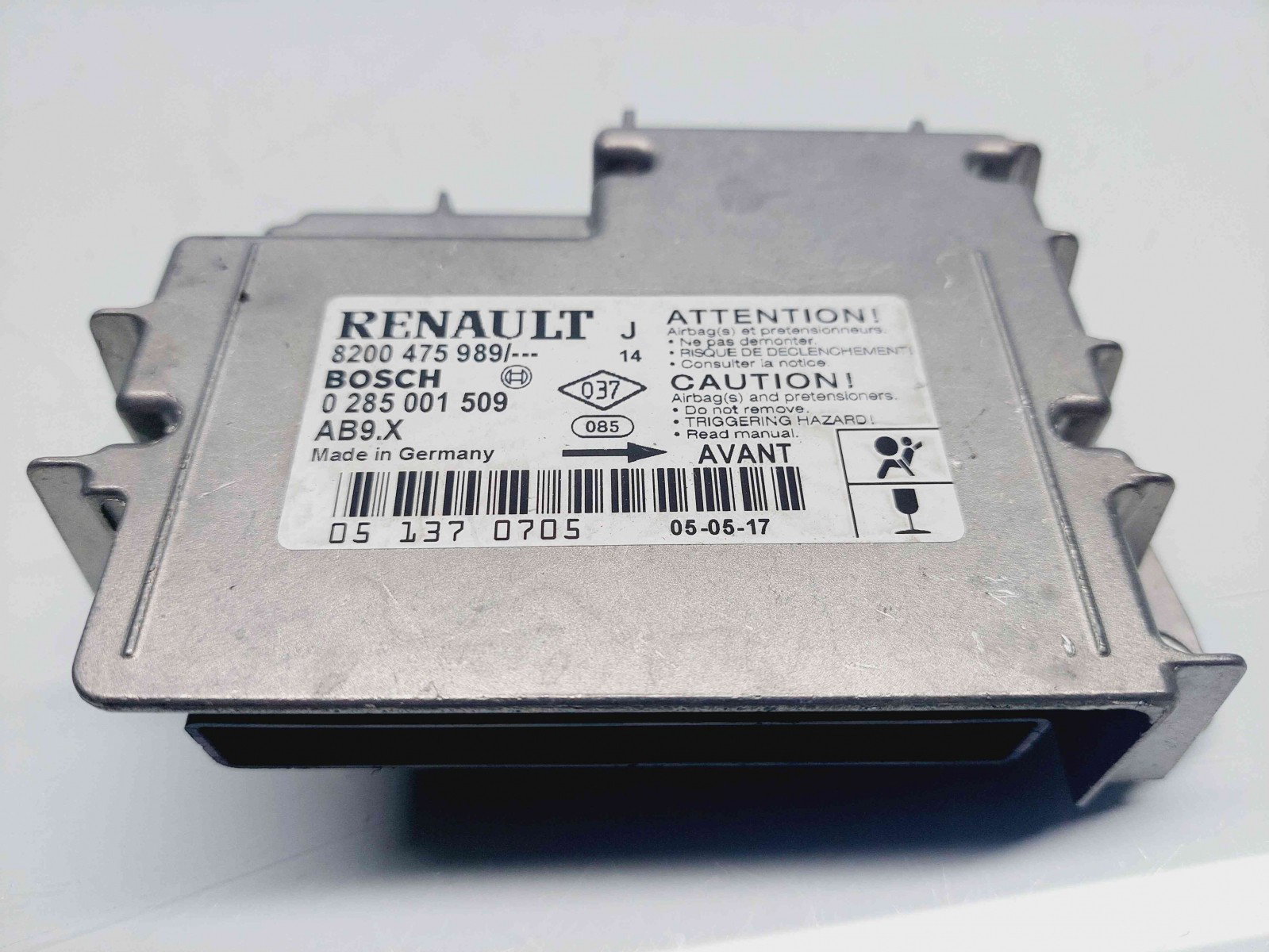 Calculator airbag Renault Modus [Fabr 2004-2012] 8200475989 n 0285001509 1.6 K4M 77KW / 105CP - imagine 1