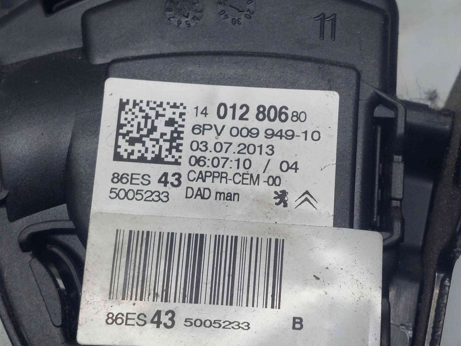 Pedala acceleratie Peugeot Expert (III) (G9) [Fabr 2007-2015] 1401280680 - imagine 2