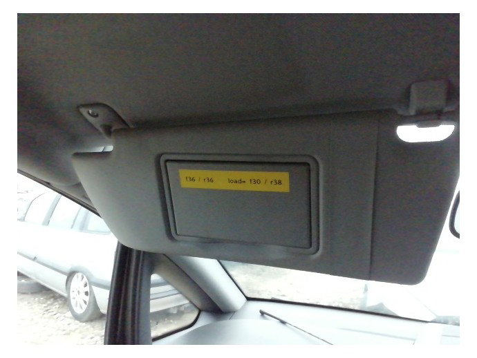 Parasolar stanga Opel Zafira B 1.8 benz LJ7 2HU 2006-2011