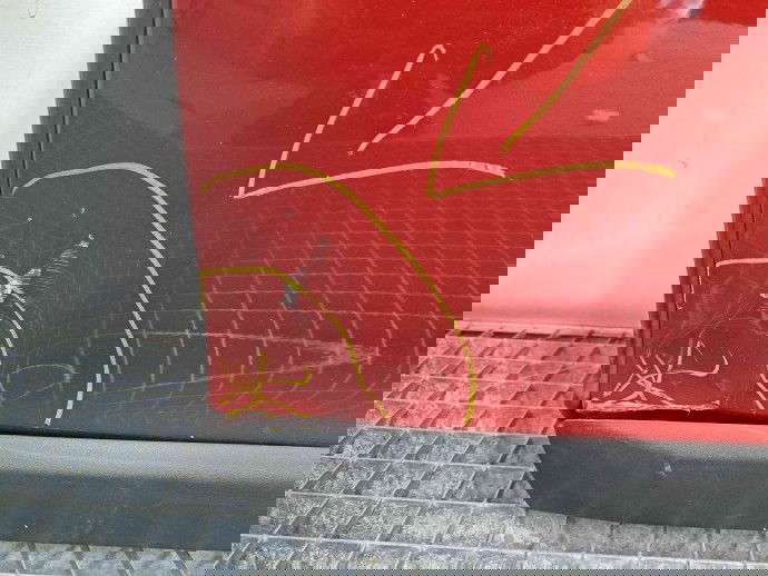 Usa stanga spate Volvo XC60 [Fabr 2008-2017] FLAMENCO RED