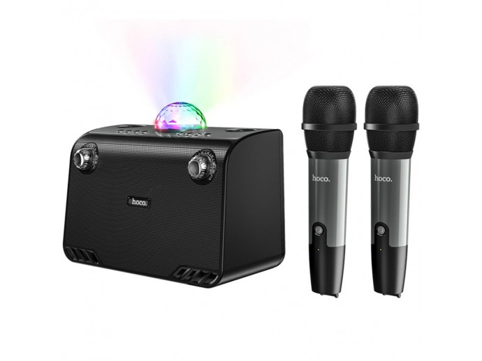 Boxa wireless Bluetooth karaoke 2 microfoane Hoco BS41 Plus