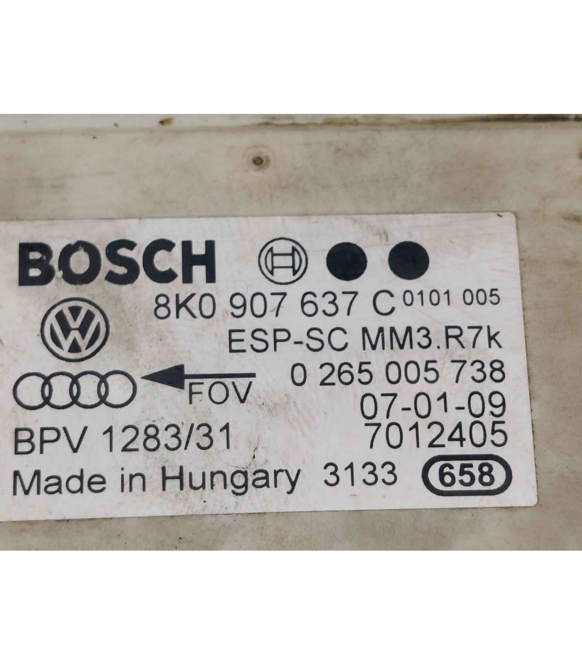  Modul ESP Audi A4 (8K2, B8) [Fabr 2008-2015] 8K0907637C