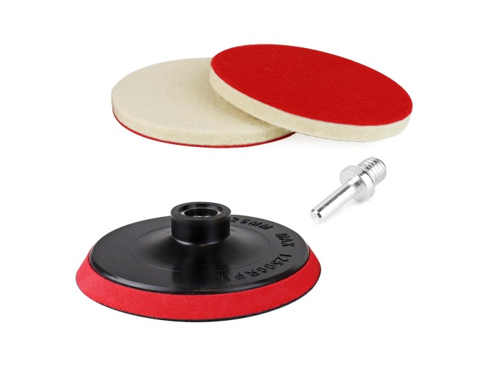 Disc polisare cu 2 pad-uri cu velcro, cu adaptor M14