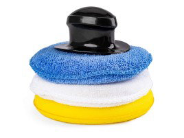 Set Bureti Pentru Curatare, Polisare Si Slefuire, 3 X 125 mm, cu maner