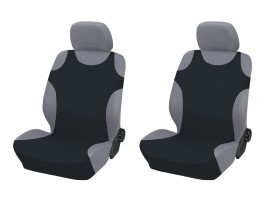 Set 2 huse scaun tip maieu - negru