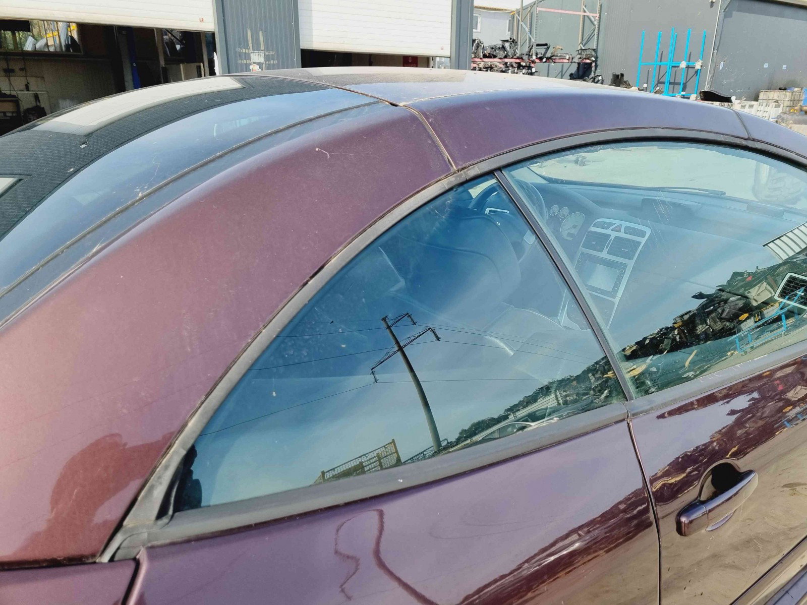 Geam usa dreapta spate Peugeot 307 CC (3B) [Fabr 2003-2009] OEM - imagine 1