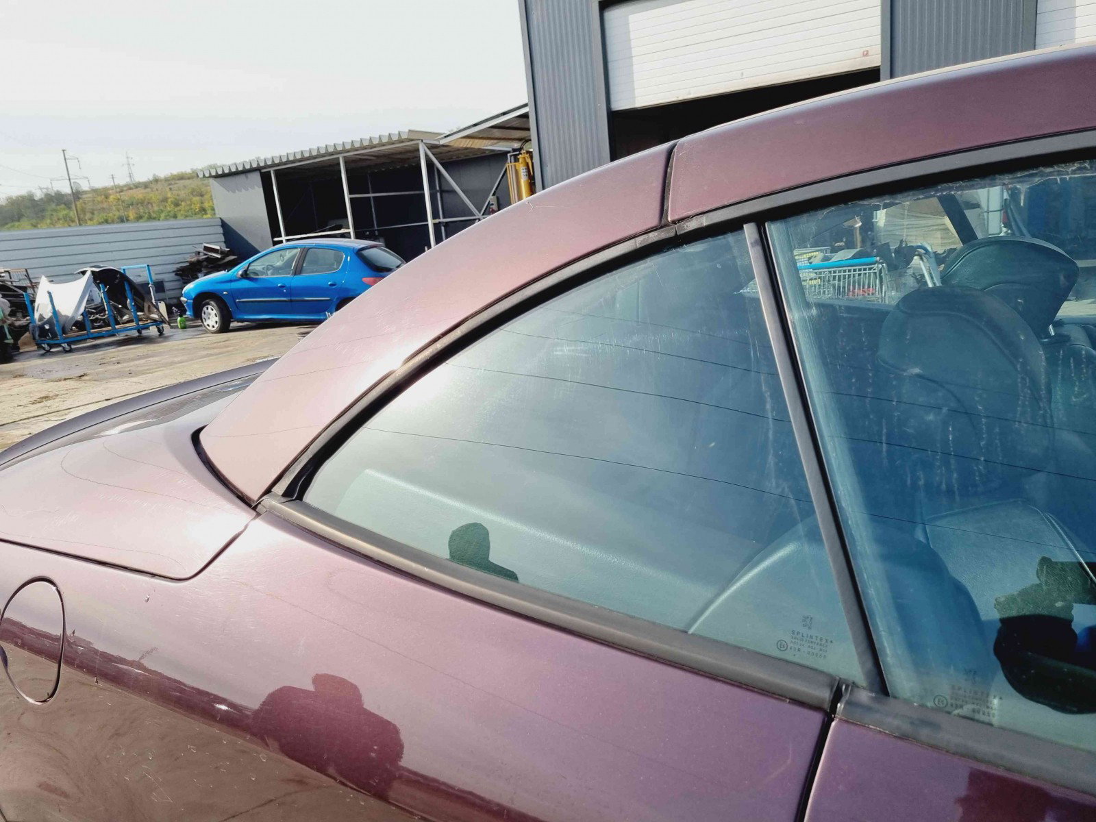 Geam usa dreapta spate Peugeot 307 CC (3B) [Fabr 2003-2009] OEM - imagine 3