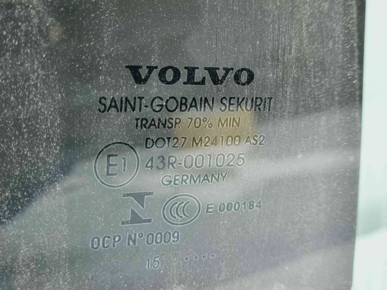 Geam usa dreapta spate Volvo V60 [Fabr 2010-2018] OEM - imagine 2