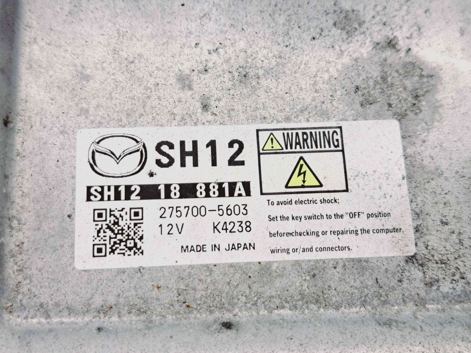 Calculator motor ECU MAZDA 3 Fastback [Fabr 2003-2009] SH12188K2F n SH1218881A n 275700-5603 2.2 Skyactiv 110KW / 150CP 2.2 Skyactiv 110KW / 150CP - imagine 4