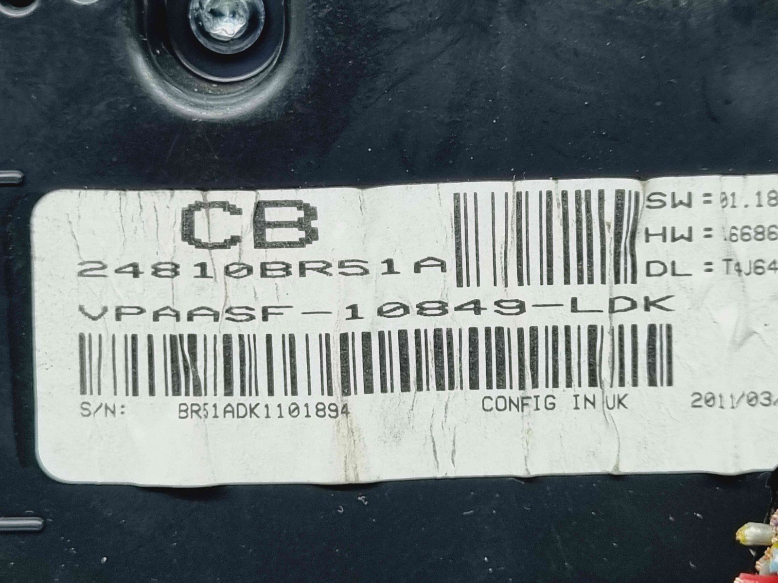 Ceas bord Nissan Qashqai Facelift (2) [Fabr 2009-2013] 24810BR51A - imagine 5