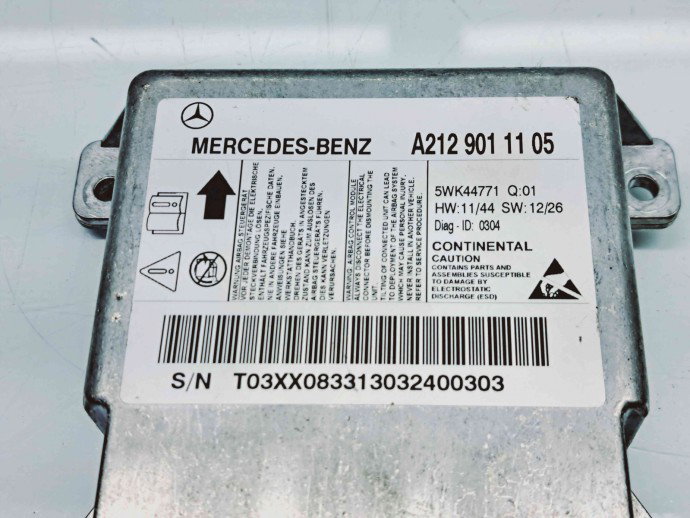Calculator airbag Mercedes Clasa E (W212) Facelift AMG [Fabr 2009-2016] A2129011105 2.2 CDI 651924 143KW / 194CP