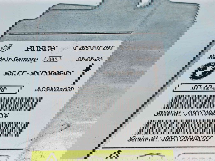 Calculator airbag Bmw X6 (E71, E72) [Fabr 2007-2014] 9171948 | 0285010250 3.0 M57 210KW / 286CP