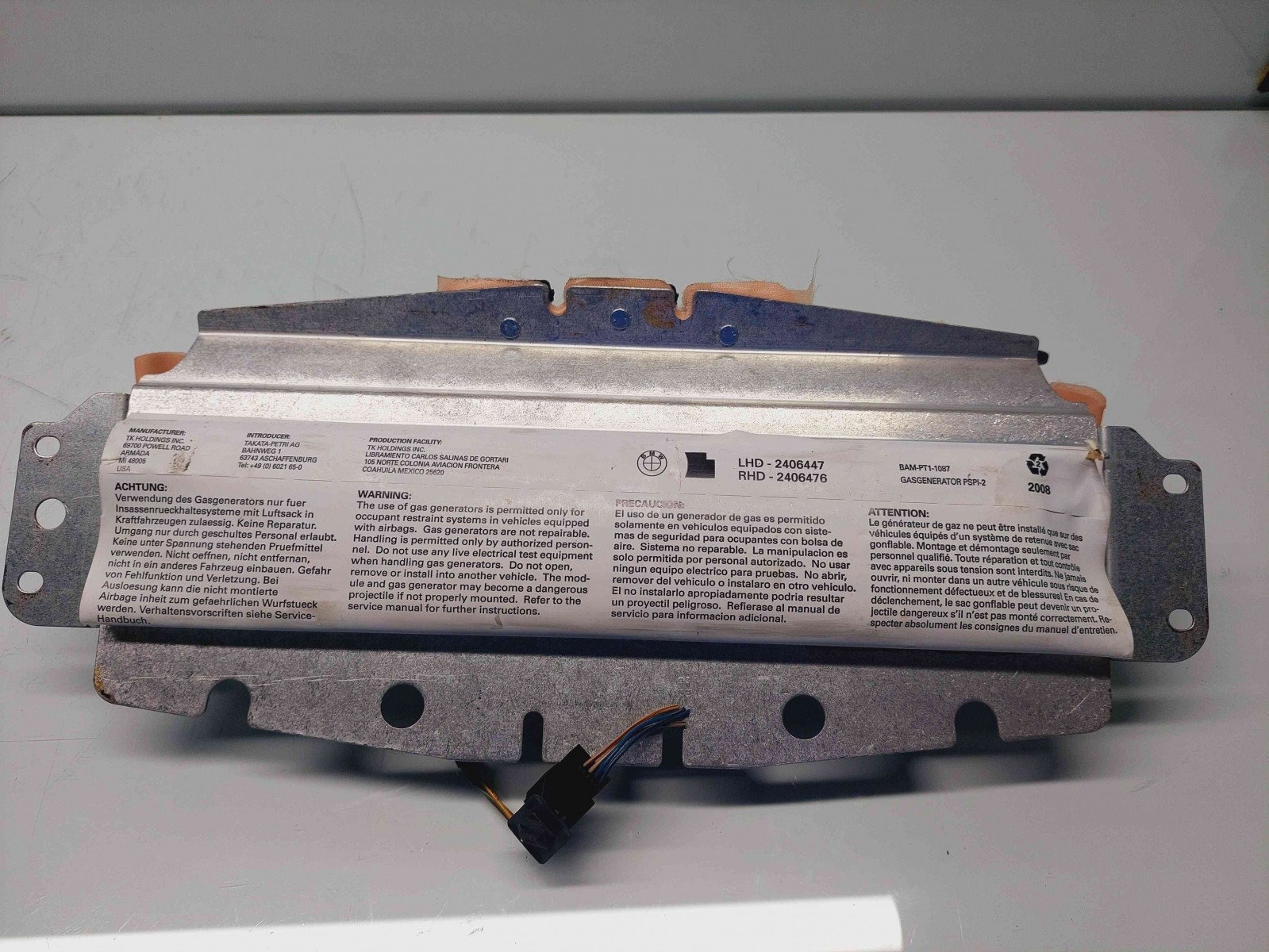 Airbag pasager Bmw X6 (E71, E72) [Fabr 2007-2014] 39914153002B - imagine 1