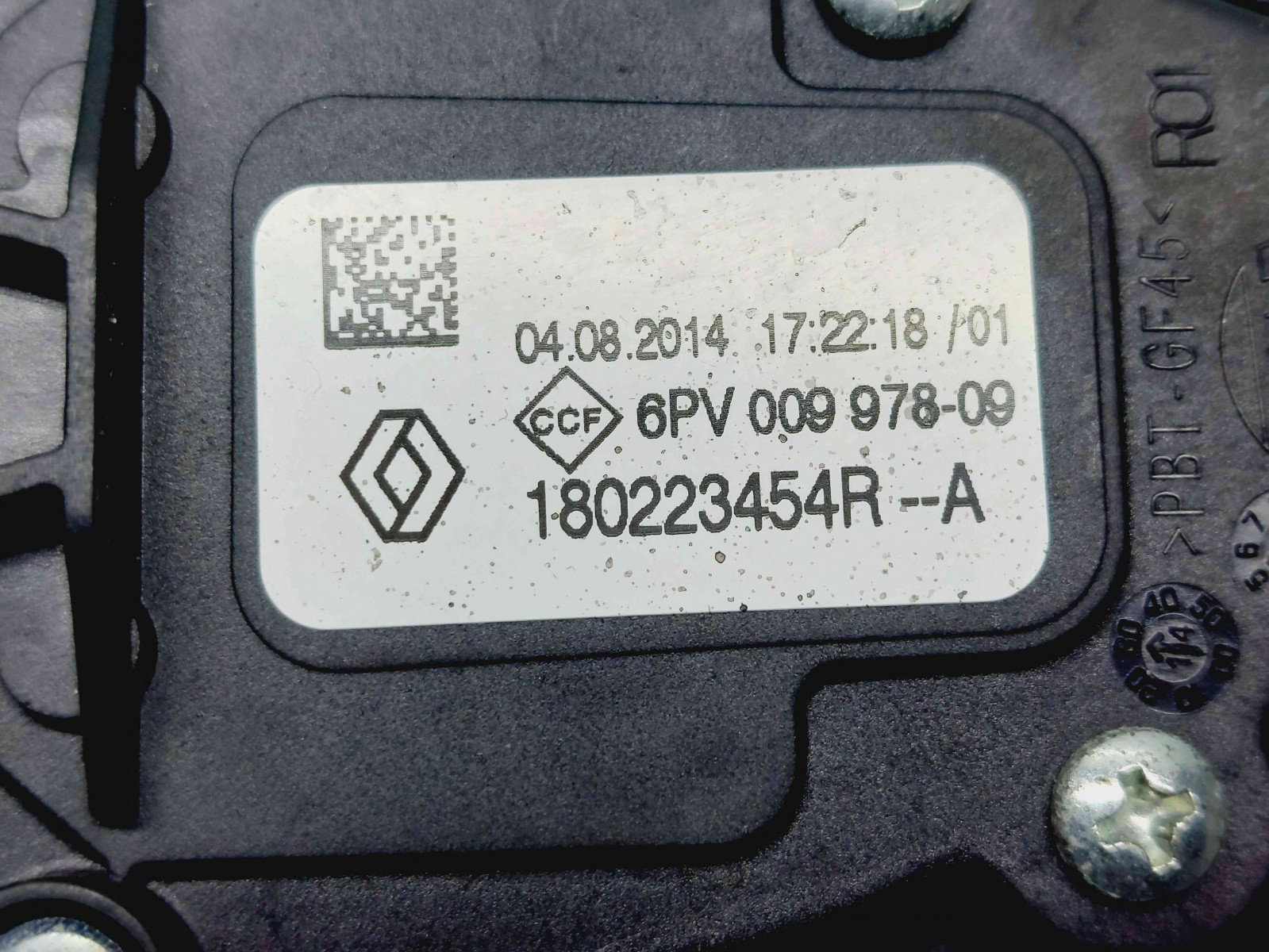 Pedala acceleratie Renault Clio 4 (B98) Hatchback [Fabr 2012-2020] 180223454R - imagine 2