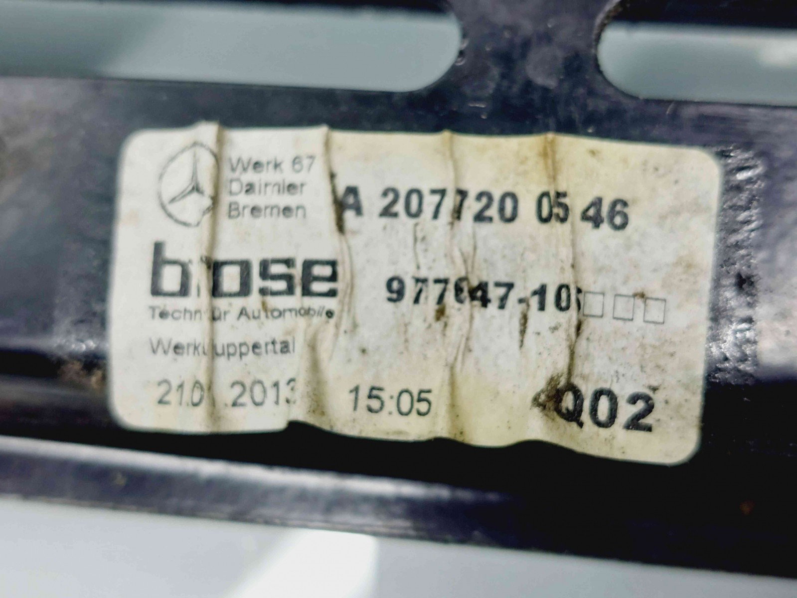 Macara electrica geam stanga fata Mercedes Clasa E (W207) Coupe AMG [Fabr 2009-2012] A2077200546 - imagine 2