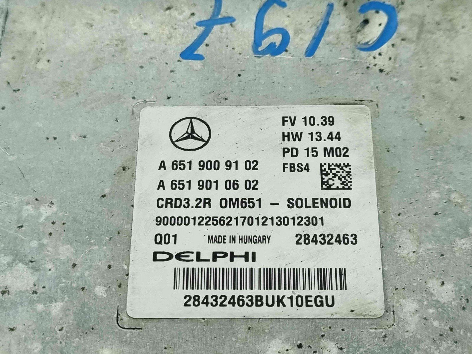 Calculator motor ECU Mercedes Clasa E (W212) Facelift [Fabr 2009-2016] A6519009102 n A6519010602 2.2 CDI 651924 2.2 CDI 651924 - imagine 3