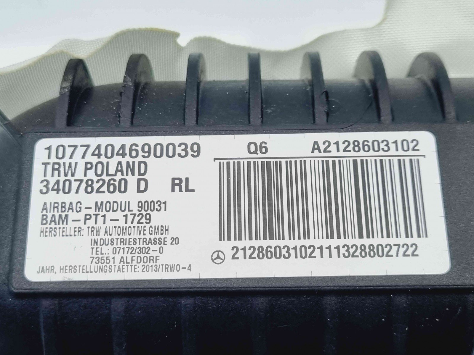 Airbag pasager Mercedes Clasa E (W212) Facelift [Fabr 2009-2016] A2128603102 - imagine 3