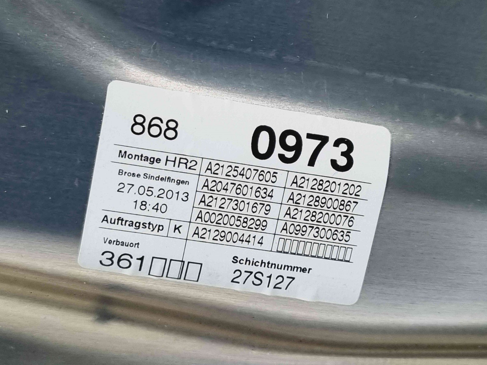 Macara electrica geam dreapta spate Mercedes Clasa E (W212) Facelift AMG [Fabr 2009-2016] A2125407605 - imagine 2