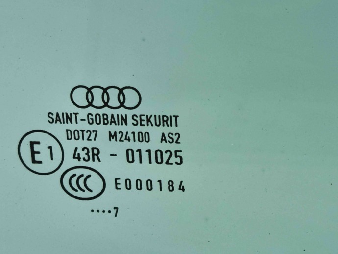 Geam usa stanga spate Audi A4 (8W2, B9) [Fabr 2015-2023] OEM