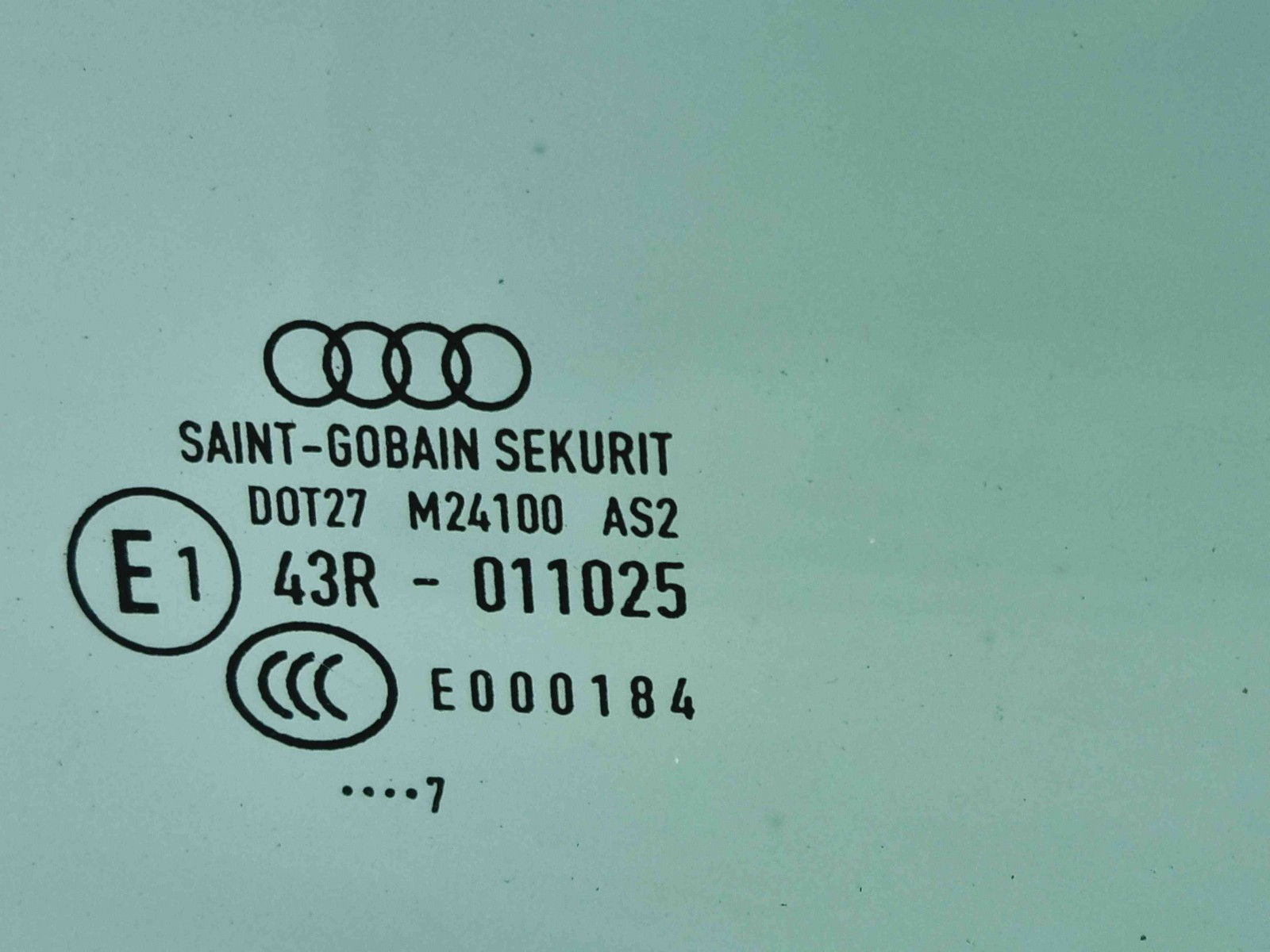Geam usa stanga spate Audi A4 (8W2, B9) [Fabr 2015-2023] OEM - imagine 2