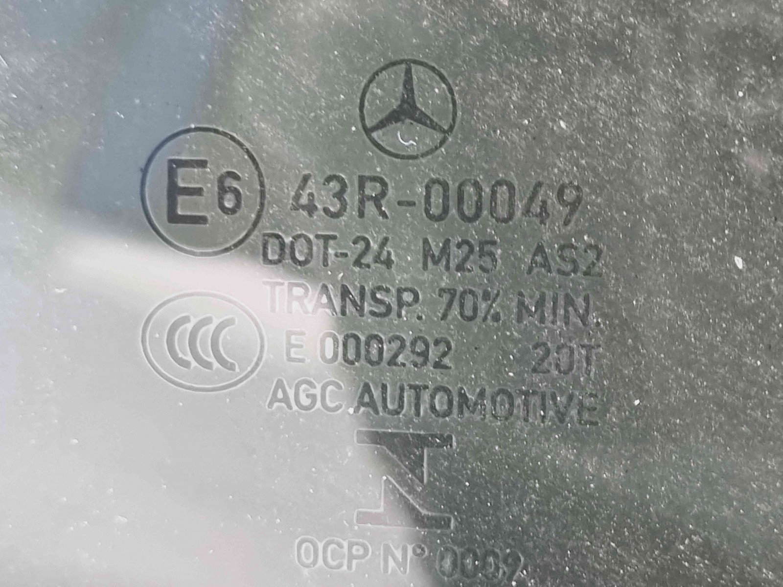 Geam usa dreapta spate Mercedes Clasa E (W212) Facelift [Fabr 2009-2016] OEM - imagine 2