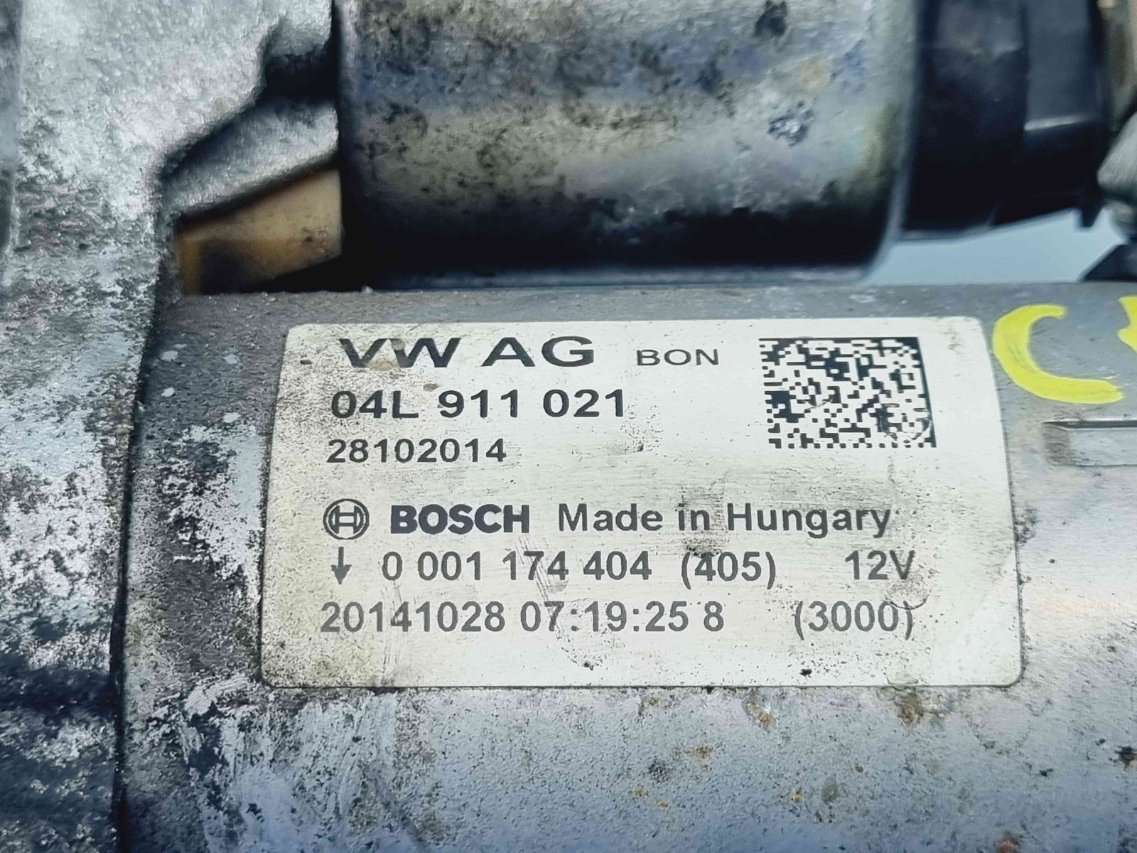 Electromotor 10 dinti Audi A4 (8K2, B8.5) Facelift [Fabr 2008-2015] 04L911021 n 0001174404 2.0 TDI CNHC 120KW / 163CP 2.0 TDI CNHC120KW / 163CP - imagine 2