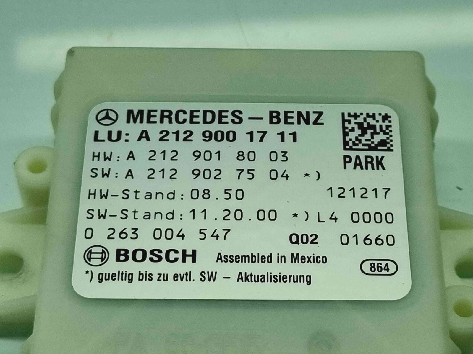 Modul senzori parcare Mercedes Clasa E (W207) Coupe AMG [Fabr 2009-2012] A2129001711 - imagine 2