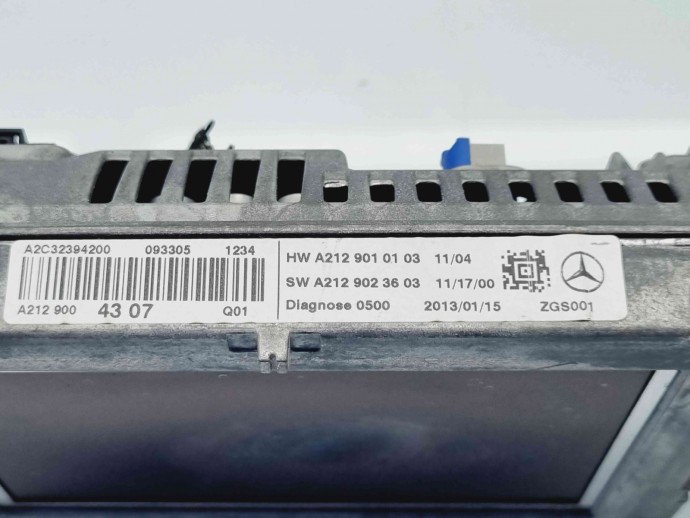  Display bord Mercedes Clasa E (W207) Coupe AMG [Fabr 2009-2012] A2129004307
