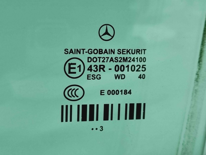 Geam usa stanga spate Mercedes Clasa E (W212) Facelift AMG [Fabr 2009-2016] OEM