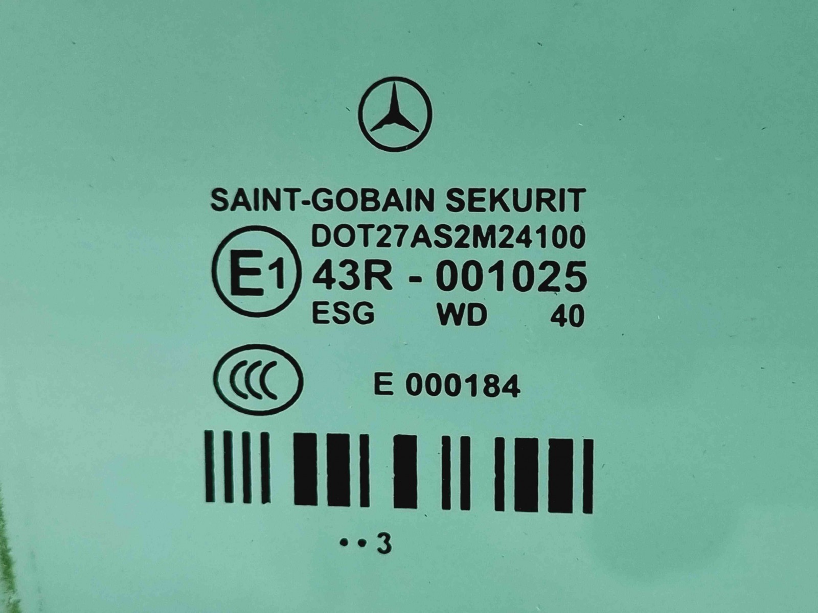 Geam usa dreapta spate Mercedes Clasa E (W212) Facelift AMG [Fabr 2009-2016] OEM - imagine 2