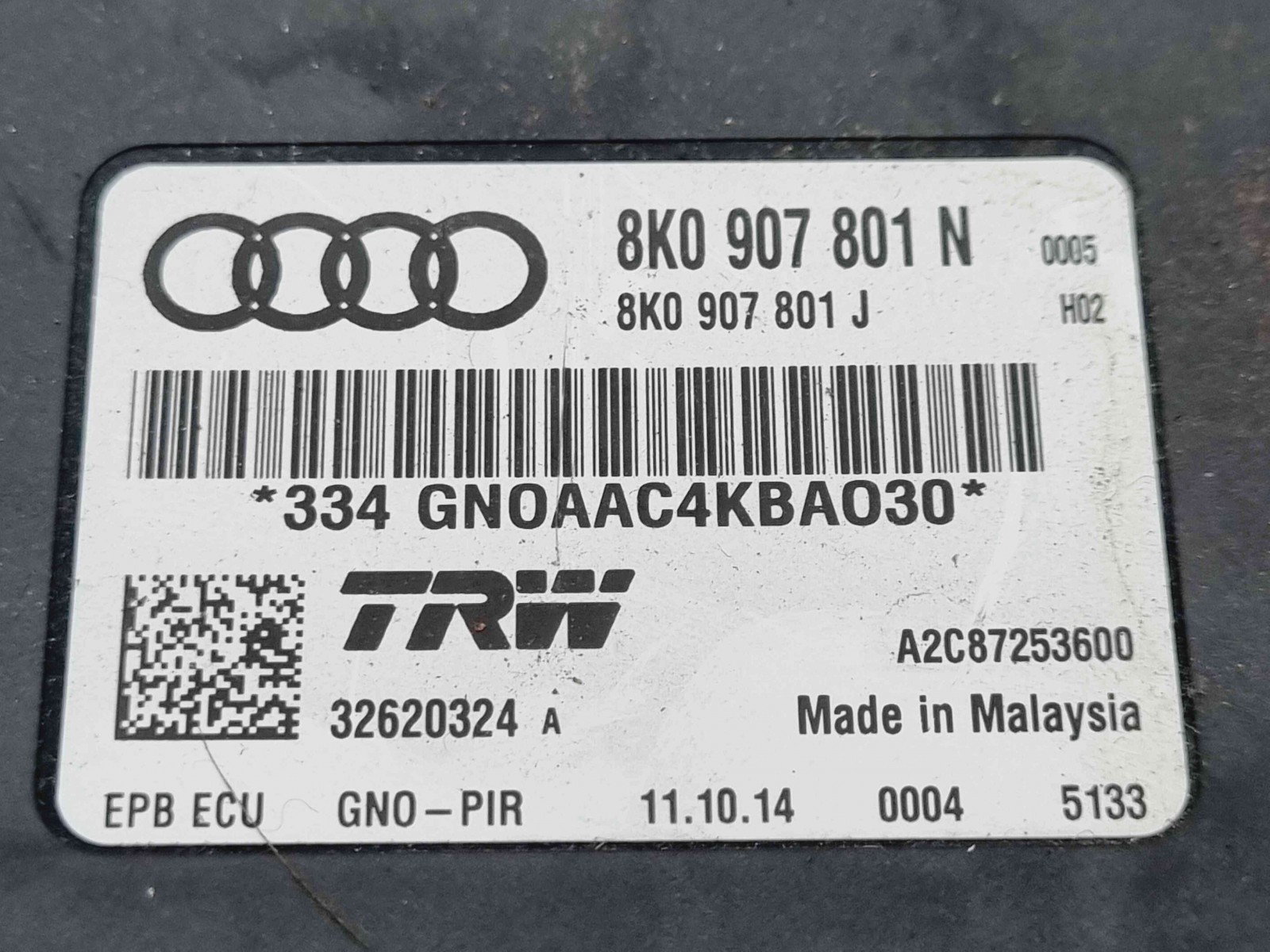 Calculator frana de mana Audi A4 (8K2, B8.5) Facelift [Fabr 2008-2015] 8K0907801N 2.0 TDI CNHC 120KW / 163CP - imagine 2