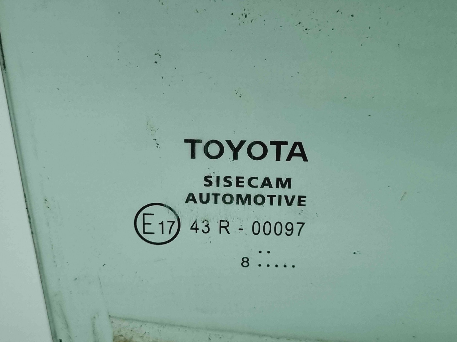 Geam usa dreapta spate Toyota Corolla IX Sedan (ZRE1) [Fabr 2013-2019] OEM - imagine 2