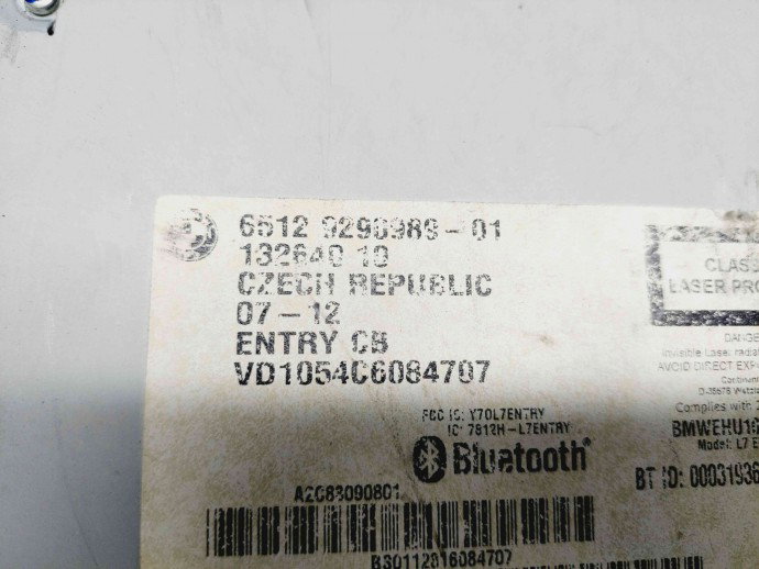  Radio CD Bmw 1 (F20, F21) [Fabr 2011-2017] 9290989-01