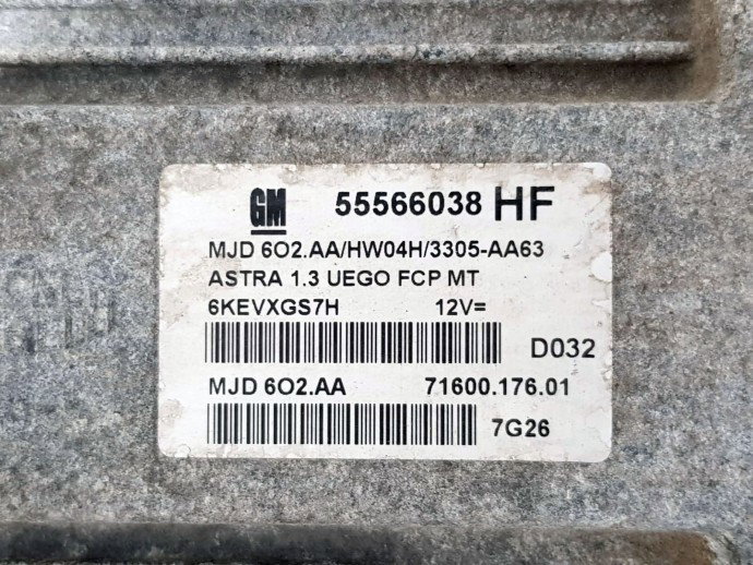 Calculator Ecu Opel Astra H 55566038