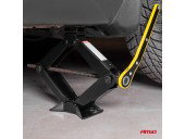 Cric trapezoidal cu cheie cu clichet 2T, 12-44cm + manusi de lucru