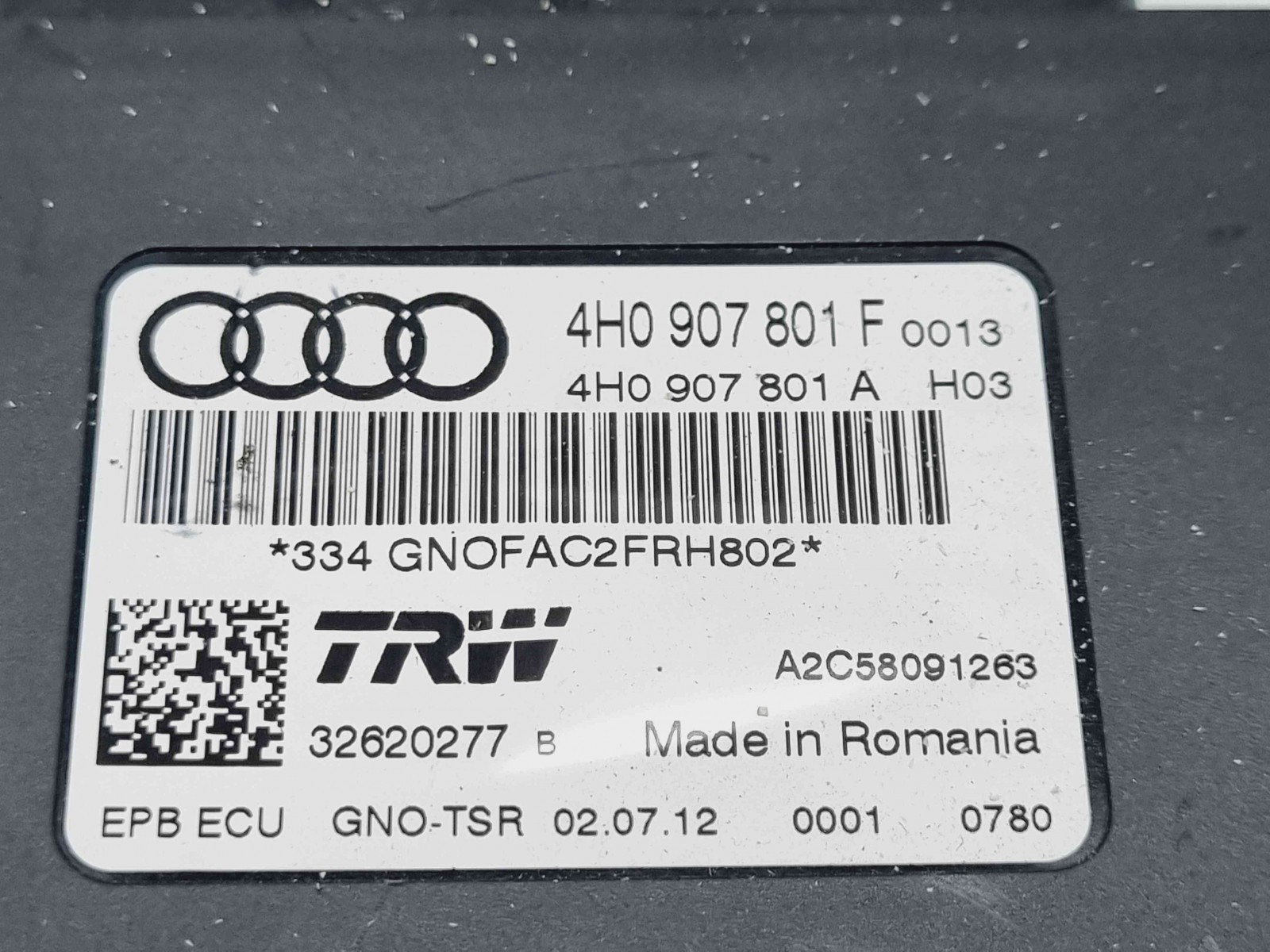 Calculator frana de mana Audi A8 D4 (4H2, 4H8, 4HC, 4HL) [Fabr 2009-2018] 4H0907801F 3.0 TDI CDTA 184KW / 252CP - imagine 2