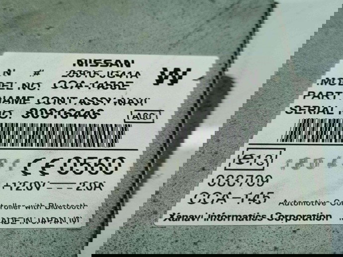  Unitate navigatie Nissan Navara (D40) [Fabr 2005-2014] 25915JG41A